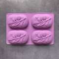 Soap Mold 4 DIY Decoration Silicone 3D Mooncake Mold.