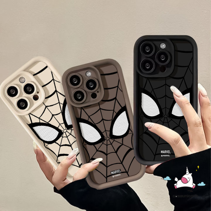 Cartoon%20Cool%20Spider-Man%20Eyes%20Case%20Compatible%20For%20IPhone%207Plus%2013%2015%2014%2012%2011%20Pro%20Max%208%206%207%206S%20Plus%20X%20XR%20XS%20MAX%20SE%202020%20Fashion%20Brand%20Marvel%20Couples%20Angel%20Eyes%20Shockproof%20Soft%20Case%20-%20Image%207