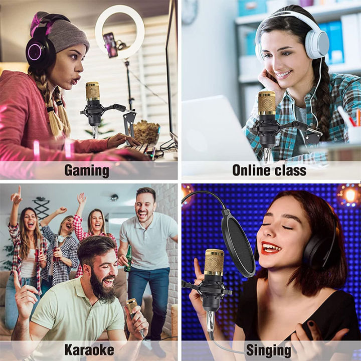 Professional%20Anchor%20Capacitance%20Microphone%20Wireless%20Bluetooth%20Connection%20for%20PC%20Karaoke%20Live%20Streaming%20Studio%20Recording%20BM800%20Ar%20-%20Image%205