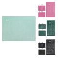 GC 11.8"x8.7" Self Healing Cutting Mat, A4 Double-Sided Adhesive Surface Rotary Cutting Mat With Gridded Measurements For Fabric Leather Cutting Quilting Modeling Project. 