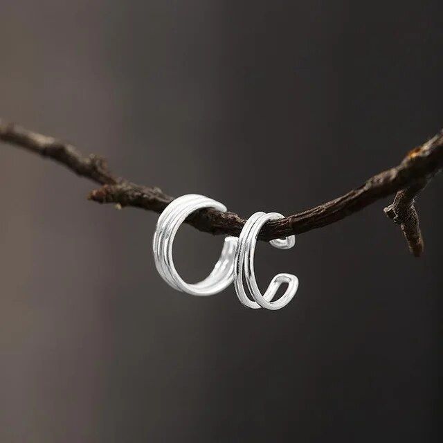 【beauty code store】925 Sterling Multilayer Cuff Clip On Earrings For Women Fashion Girl Without Piercing Earings Jewelry