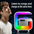 Multifunction Wireless Charger Stand Bluetooth 5.0 Speaker FM TF RGB Night Light Fast Charging Station for iPhone Samsung Xiaomi. 