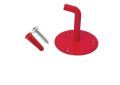Co2 fire extinguisher wall bracket red round hanging fixer. 