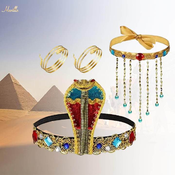 4x%20Women's%20Costume%20Accessories%20Snake%20Shaped%20Headdress%20Dress%20up%20for%20Carnival%20Cosplay%20-%20Image%206