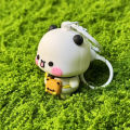 Cartoon Yier Panda Keychain Bubu Dudu Doll Anime Figure Pendant.