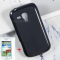Anti-knock Soft TPU Phone Case For Samsung Galaxy S Duos S7562 GT-S7562 S7560 S7580 S7582 Silicone Cover Bumper Tempered Glass. 