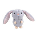 Long-eared rabbit doll pendant cute little white rabbit plush gift doll bag keychain pendant gift children sleeping doll.