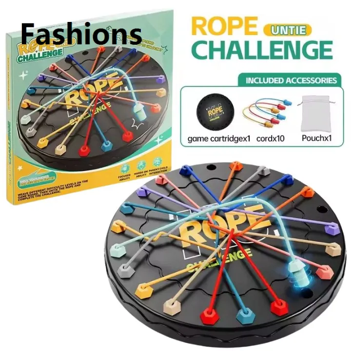 Contraint Rope Game Fashions Bargain price Kid Rope Knots Puzzle Social Board Game Color ...