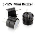 3Pcs- BALCK 12mm Diameter Universal Mini Buzzer Piezoelectric 3V 5V 12V Magnetic 85dB Long Continuous Beep Tone Buzzer 2 Pin Leads Connections Leg.