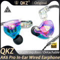 QKZ AK6 Pro EDX Pro In Ear Monitor Sport Noise Cancelling Headset 1DD Dynamic Wired Earphones HIFI Bass Earbuds ZST X.
