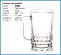 Clear Glass Juice/Drinking/Water Mug- 305Ml Olila W027 - Coffee Mug. 