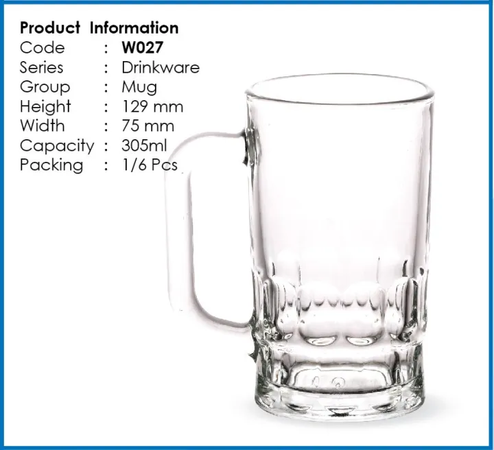 Clear%20Glass%20Juice/Drinking/Water%20Mug-%20305Ml%20Olila%20W027%20-%20Coffee%20Mug%20-%20Image%203
