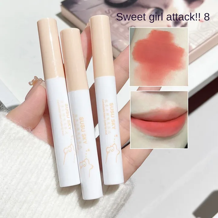 SUSU%20SKY%20Soft%20Fog%20Matte%20Lip%20Mud%20Texture%20Lip%20Tint%20Set,%20Silky%20and%20Easy%20To%20Color%20Long%20Lasting%20Makeup%20Lip%20Gloss%206PCS%20Set%20-%20Image%204