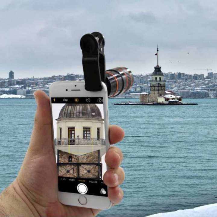 Mobile Telephoto Lens (12X Zoom) - Black