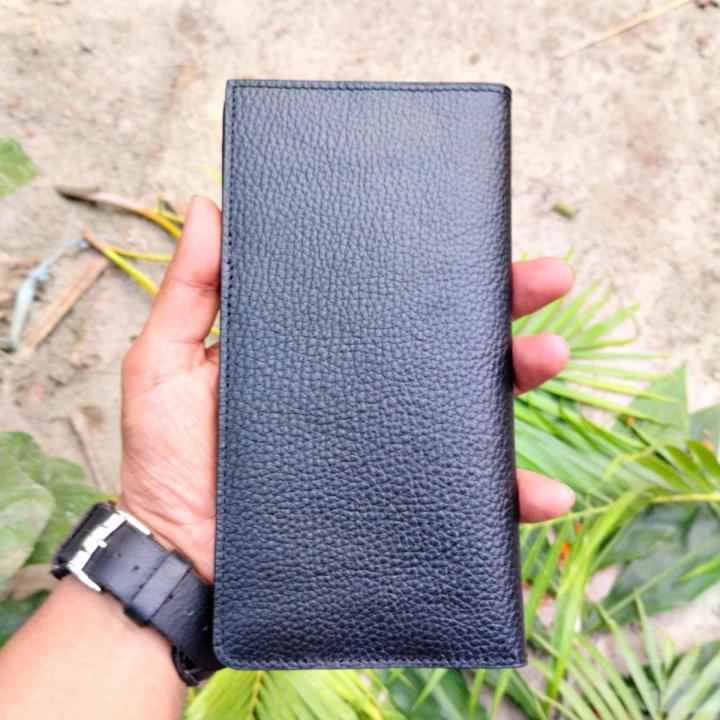 Pure Leather Long Wallet for Men