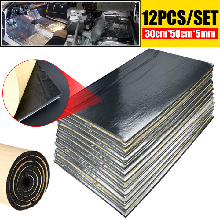 12 Pieces Of Gum Insulation Cotton Board Heat Insulation Sound-absorbing Prevent Burning Material Easy To Use Pur