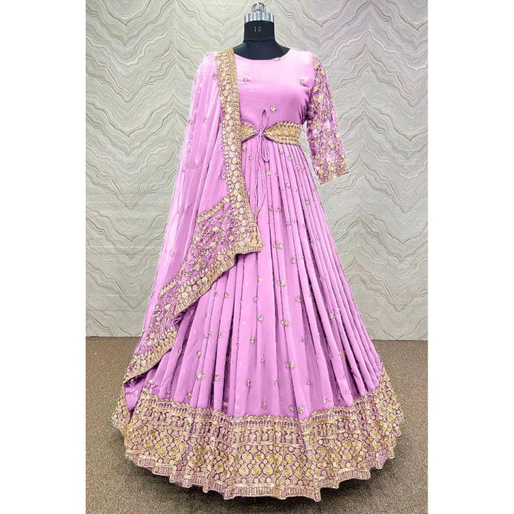 Georgette%20Embroidery%20New%20Stylish%20Semi%20Stitched%20Party%20Long%20Gown%20For%20Women%20-%20Image%209