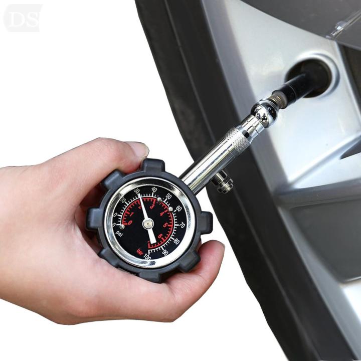 【Mary DAI Store】100Psi Multi-Function Tire Pressure Meter Pressure Gauge