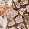 46 pcs/set Retro Style Roses Paper Stickers Scrapbooking Diy Diary Stationery Sticker Aesthetic Gift. 