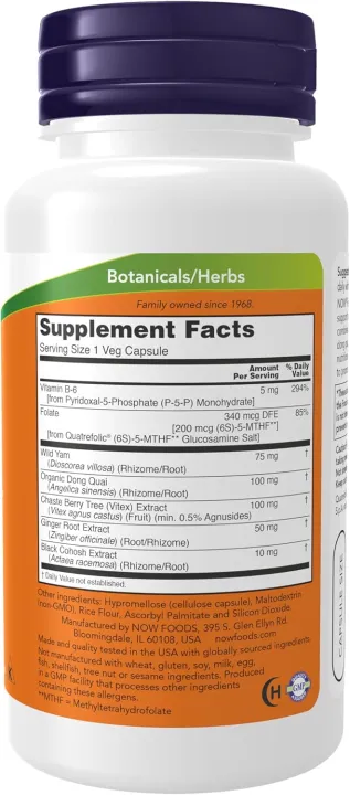 NOW%20Foods%20Supplements%20Female%20Balance%E2%84%A2%20with%20Wild%20Yam%20Vitex%20Dong%20Quai%20GLA%20Vitamin%20B-6%20and%20Folate%2090%20Capsules%20-%20Image%202