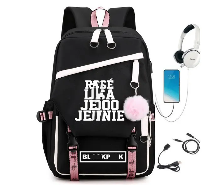 black%20pink%20Same%20Style%20USB%20Rechargeable%20Backpack%20Multifunctional%20Backpack%20ins%20Large%20Capacity%20Waterproof%20Schoolbag%20-%20Image%204