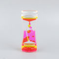 Double Color Sand Hourglasses Liquid Anxiety Relief Liquid Motion Bubble Timer. 