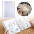 Sealing Bags Jewelry Storage Book Portable Frosted Transparent Necklace Organizer Button Closure Anti-oxidation Ring Holder for. 