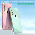 Luxury 6D Plating Soft Casing Silicone Square Frame Phone Case For vivo Y11 / Y12 / Y15 / Y17 Phone Case Shiny Bling Back Cover Coque.