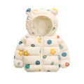 2024 New Children's down and Wadded Jacket Lightweight Baby Ear Style Cotton-Padded Clothes Baby Children Cotton-Padded Jacket Autumn and Winter Children's Clothing. 