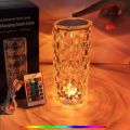 16 Color Crystal Rose Diamond Table Lamp Acrylic Table Lamp for Living Room Bedroom with Remote.