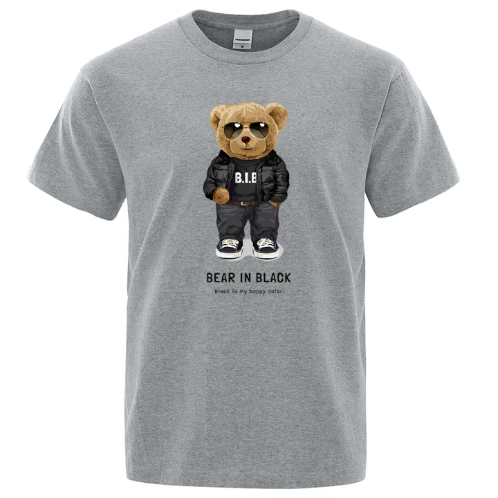 Teddy%20Bear%20In%20Black%20That%20Is%20My%20Happy%20Color%20Clothing%20Men%20High%20Quality%20T-Shirt%20Summer%20Cotton%20T-Shirts%20Hop%20Street%20Loose%20Tops%20-%20Image%204