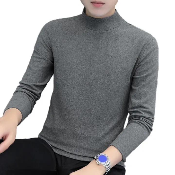 Men%20Sweater%20Half%20High%20Collar%20Long%20Sleeves%20Stretchy%20Men%20T-shirt%20Autumn%20Winter%20Double%20Sided%20Velvet%20Bottoming%20Business%20Top%20-%20Image%202