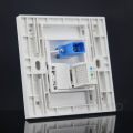 【YIYANGMAOYI111】SeTo 86 Type Optical SC + RJ11 Telephone Panel Outlet Wall Plate Keystone. 