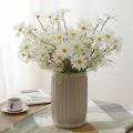 50cm Artificial White Chamomile Flower Bouquet DIY Vase Home Garden Living Room Decoration Wedding Party Silk Flowers.
