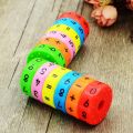 Cylinder Circular Shape Puzzle Game - Brain Intelligence Developing Magnetic Arithmetic Learning Toys for Kids 6 pcs. 
