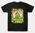 MEN'S COTTON T-SHIRT WEED ROLL. 