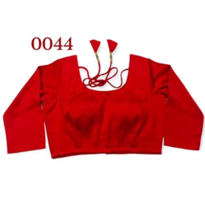 New Red Color Three Quarter Sleeve Blouse For Women