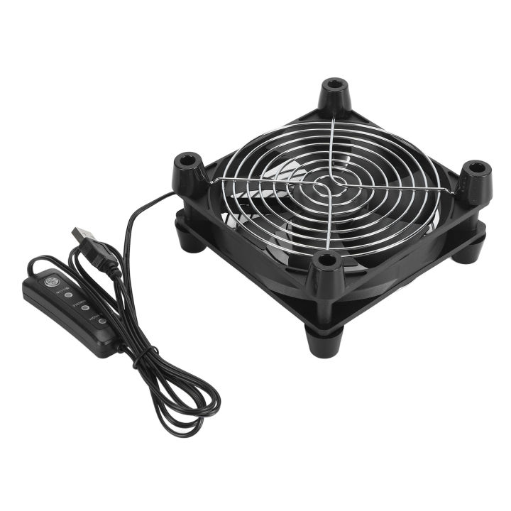 120mm Computer Case Fan 3 Speed Adjustable USB Power 5V CPU Cooling Fan Portable 2800RPM PC Fan for Tablet TV Receiver Router