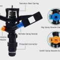 1 (one) Piece 1/2 inch Size 360 Degree Full Circle Plastic Sprinkler for Farm, Lawn, Garden Sprinkler Irrigation. 