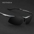 VEITHDIA Sunglasses Aluminum Men Polarized UV400 Lens Rectangle Rimless Driving Fishing Sun Glasses Sports Eyewear For Male 6535. 