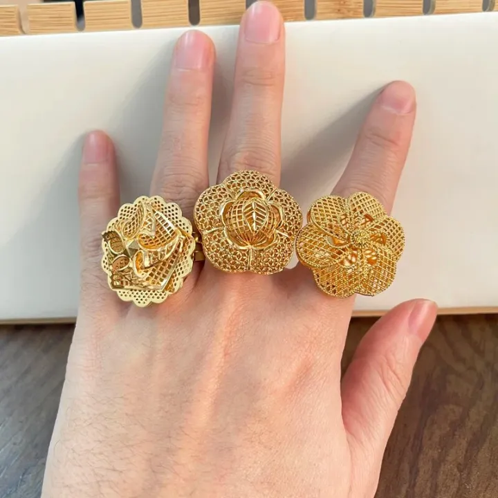 Big%20Flower%20Ring%20Gold%20Plated%20Adjustable%20Size%20Dubai%20Arabic%20Wedding%20Bands%20Ethnic%20Wedding%20Jewelry%20Size%20Rings%20for%20Women%20Plus%20Size%20-%20Image%205