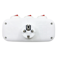 2X 1 to 3 Way Extension Socket with on/OFF Switch Universal Germany France Standard AC Outlet Converter EU Plug. 