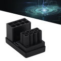 GPU 180 Degree Angle Power Adapter, 8 Pin GPU U Turn Power Adapter Female To Male for Desktop Graphics Card. 