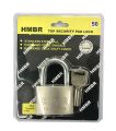 50mm Padlock With 4 Keys Top Security Lock HMBR. 