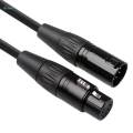 Black 5Pin XLR Male Plug to 5Pin XLR Female Audio Cable Adapter XK1075 5m. 