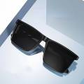 Double Poly Sunglass Trendy Look Stylish Black Sunglass for Men-Women Summer Outdoor Sunglasses-Black Sunglasses Men-Women square sunglasses DX11. 