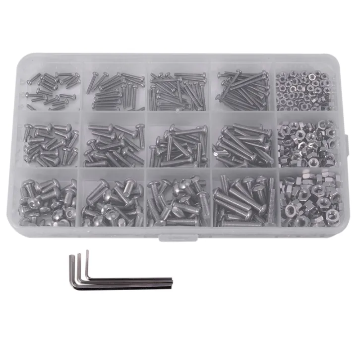 480Pcs%20on%20Head%2012%20Sizes%20Screw%20And%20Nuts%20Kit,M2%20M3%20M4%20Steel%20orted%20Hex%20Socket%20Head%20Cap%20Bolts%20Screws%20Nuts%20ortment%20Set%20Kit%20-%20Image%202