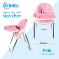 Baby High Chair Baby Plastic Dining Table High Chair Baby Feeding Chair With Wheel.