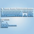 Gradient Blue Side Printed Keycaps Cherry Profile Double Shot PBT Keycaps 136 Keys for Cherry Gateron MX Switches Gamer Keyboard. 