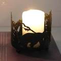 Votive Candle Holder Candle Stand Iron Candlestick Romantic Nordic Candleholder Candelabra for Table Centerpieces Home Party Decoration Gift.